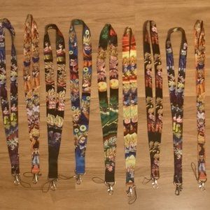 Dragon Ball Z  New  9pc  Super Saiyan Goku Lanyard